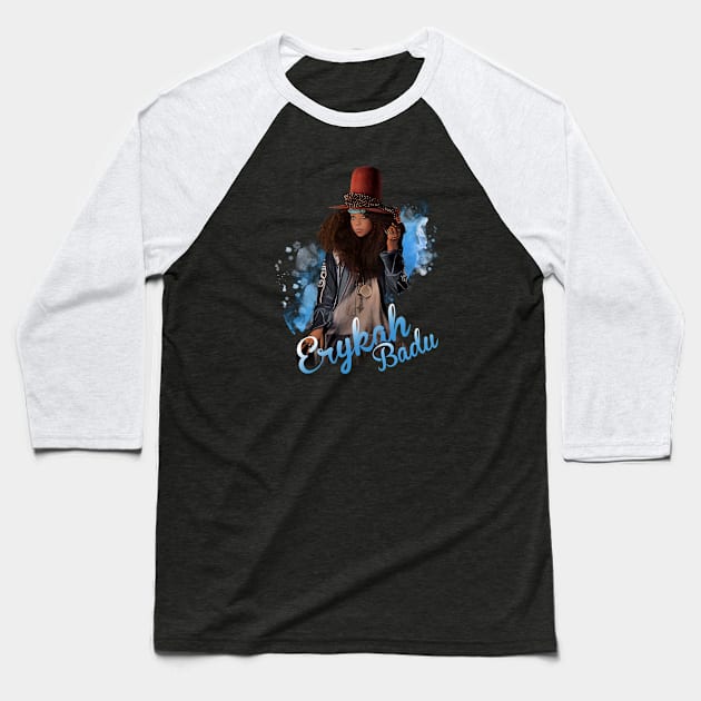 Erykah painting Baseball T-Shirt by Buddydoremi